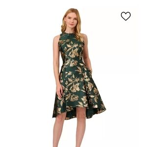 Adrianna Papell Jacquard Dress